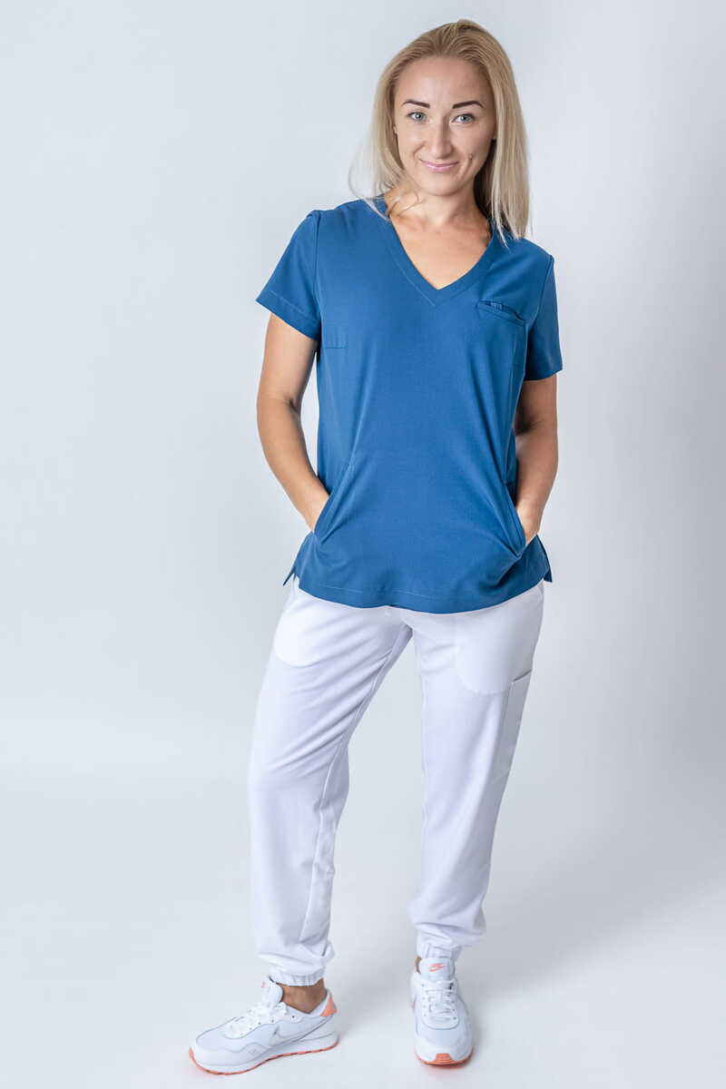 Odzież dla kosmetyczek - granatowa bluza - WikiLim